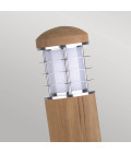 Poole utomhus mini pollare teak/rostfritt stål 24 cm IP55 Elstead Lighting Poole utomhus mini pollare teak/rostfritt stål 24 cm IP55