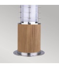 Poole utomhus mini pollare teak/rostfritt stål 24 cm IP55 Elstead Lighting Poole utomhus mini pollare teak/rostfritt stål 24 cm IP55