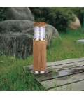 Poole utomhus mini pollare teak/rostfritt stål 24 cm IP55 Elstead Lighting Poole utomhus mini pollare teak/rostfritt stål 24 cm IP55