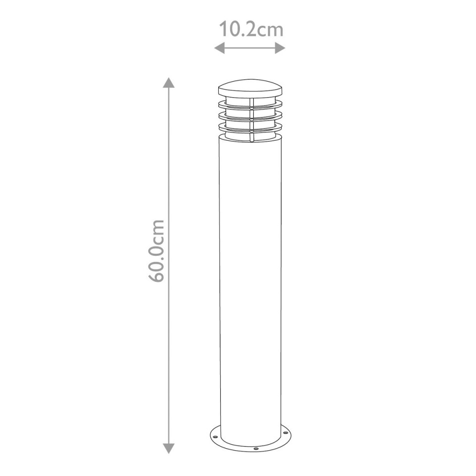 Sandbanks 1-lt outdoor bollard light stainless steel 60 cm IP44 Elstead Lighting Sandbanks 1-lt outdoor bollard light stainless steel 60 cm IP44