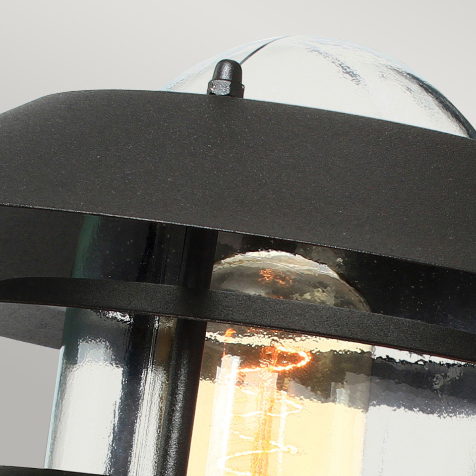Helsingor 1-Lt Outdoor Wall Lamp Black 23.6cm Elstead Lighting Helsingor 1-Lt Outdoor Wall Lamp Black 23.6cm