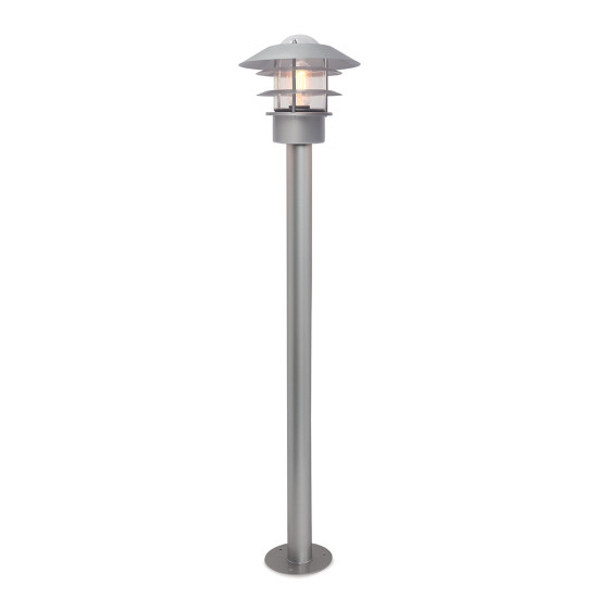 Helsingör 1-lt utomhus pollare ljus silver 100cm Helsingör 1-lt utomhus pollare ljus silver 100cm