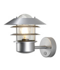 Helsingor 1-Lt Outdoor Wall Lamp With PIR Silver 23.6cm Elstead Lighting Helsingor 1-Lt Outdoor Wall Lamp With PIR Silver 23.6cm