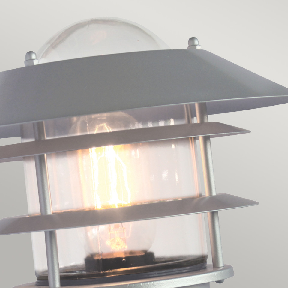 Helsingor 1-Lt Outdoor Wall Lamp With PIR Silver 23.6cm Elstead Lighting Helsingor 1-Lt Outdoor Wall Lamp With PIR Silver 23.6cm