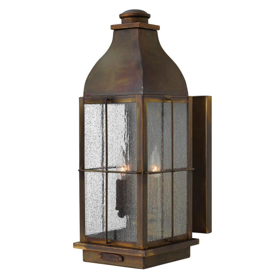 Bingham 3-ljus stor utomhus vägglampa sienna/glas 53,3 cm IP44 Bingham 3-ljus stor utomhus vägglampa sienna/glas 53,3 cm IP44