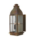 Bingham 3-Lt Large Outdoor Wall Lantern Sienna/Glass 53.3cm IP44