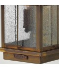 Bingham 3-Lt Large Outdoor Wall Lantern Sienna/Glass 53.3cm IP44