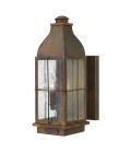 Bingham 3-Lt Medium Outdoor Wall Lantern Sienna/Glass 40.6cm IP44