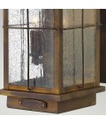 Bingham 3-Lt Medium Outdoor Wall Lantern Sienna/Glass 40.6cm IP44