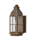 Bingham 1-Lt Small Outdoor Wall Lantern Sienna/Glass 31.8cm IP44