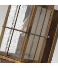 Bingham 1-Lt Small Outdoor Wall Lantern Sienna/Glass 31.8cm IP44