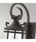 Casa 2-Lt Outdoor Wall Light Olde Black/Clear 54.1cm IP44