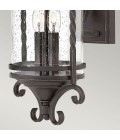 Casa 2-Lt Outdoor Wall Light Olde Black/Clear 54.1cm IP44