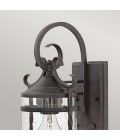Casa 1-Lt Outdoor Wall Light Olde Black/Clear 33cm IP44