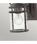 Casa 1-Lt Outdoor Wall Light Olde Black/Clear 33cm IP44