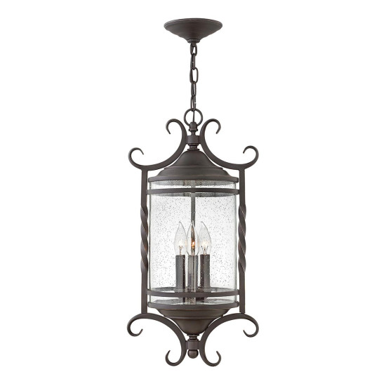 Casa 3-Lt utomhus taklampa olde black/klart 30.1cm IP44