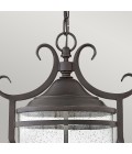Casa 3-Lt Outdoor Ceiling Light Olde Black/Clear 30.1cm IP44