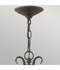 Casa 3-Lt Outdoor Ceiling Light Olde Black/Clear 30.1cm IP44