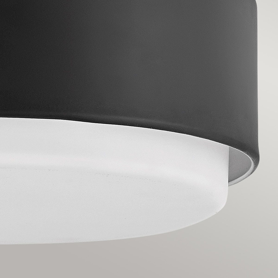 Cedric small flush ceiling light black/white 30.5 cm Hinkley Lighting Cedric small flush ceiling light black/white 30.5 cm