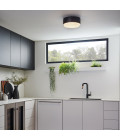 Cedric small flush ceiling light black/white 30.5 cm Hinkley Lighting Cedric small flush ceiling light black/white 30.5 cm