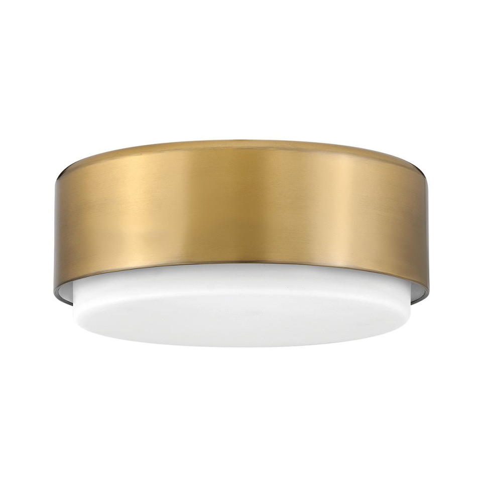 Cedric small flush ceiling light lacquered brass/white 30.5 cm Hinkley Lighting Cedric small flush ceiling light lacquered brass/white 30.5 cm
