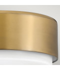 Cedric small flush ceiling light lacquered brass/white 30.5 cm Hinkley Lighting Cedric small flush ceiling light lacquered brass/white 30.5 cm