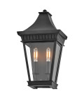 Chapel Hill 2-ljus utomhus halv vägglykta svart 39.4 cm Hinkley Lighting Chapel Hill 2-ljus utomhus halv vägglykta svart 39.4 cm
