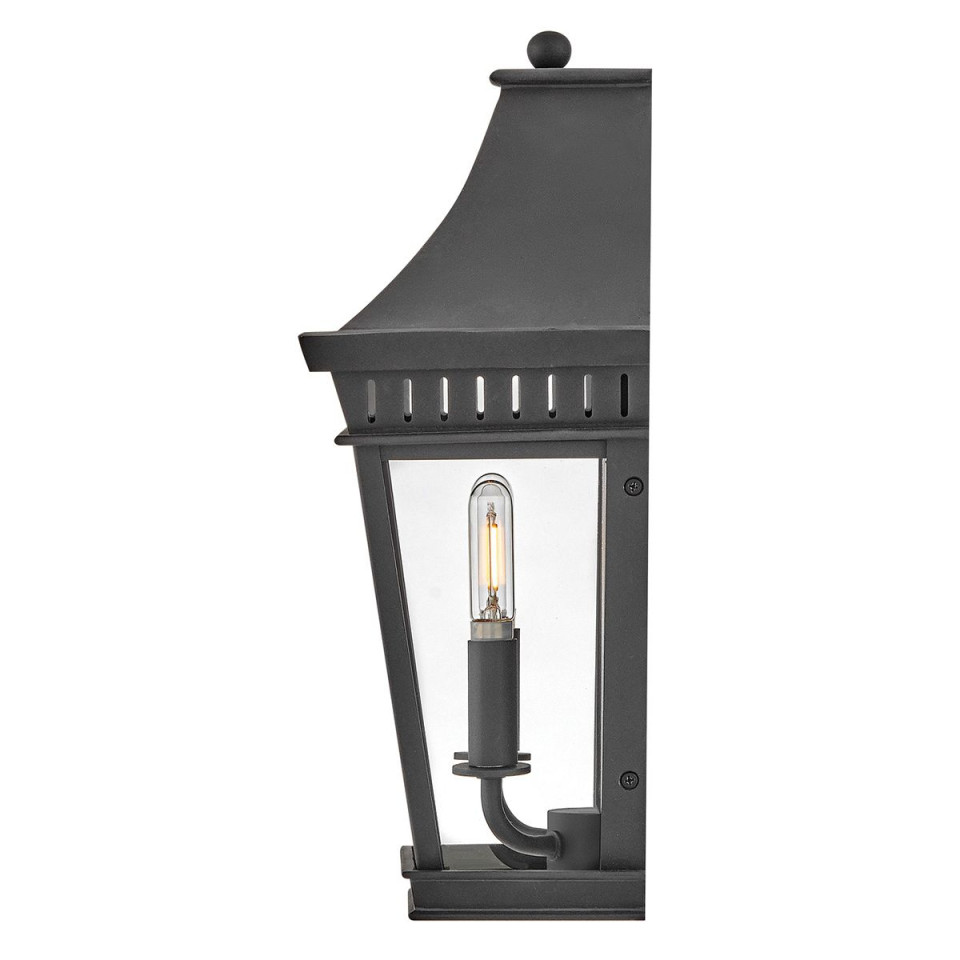 Chapel Hill 2-ljus utomhus halv vägglykta svart 39.4 cm Hinkley Lighting Chapel Hill 2-ljus utomhus halv vägglykta svart 39.4 cm