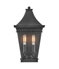 Chapel Hill 2-ljus utomhus halv vägglykta svart 39.4 cm Hinkley Lighting Chapel Hill 2-ljus utomhus halv vägglykta svart 39.4 cm