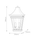 Chapel Hill 2-ljus utomhus halv vägglykta svart 39.4 cm Hinkley Lighting Chapel Hill 2-ljus utomhus halv vägglykta svart 39.4 cm