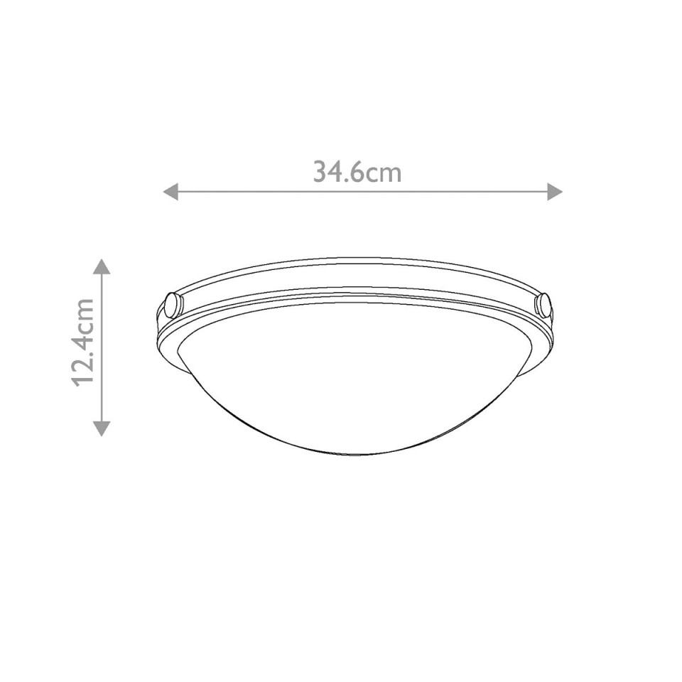 Collier 2-lt small flush ceiling light black oxide/off-white 34.6 cm Hinkley Lighting Collier 2-lt small flush ceiling light black oxide/off-white 34.6 cm
