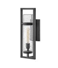 Cordillera 1-Lt Outdoor Wall Light Black/Clear 50.8cm IP44
