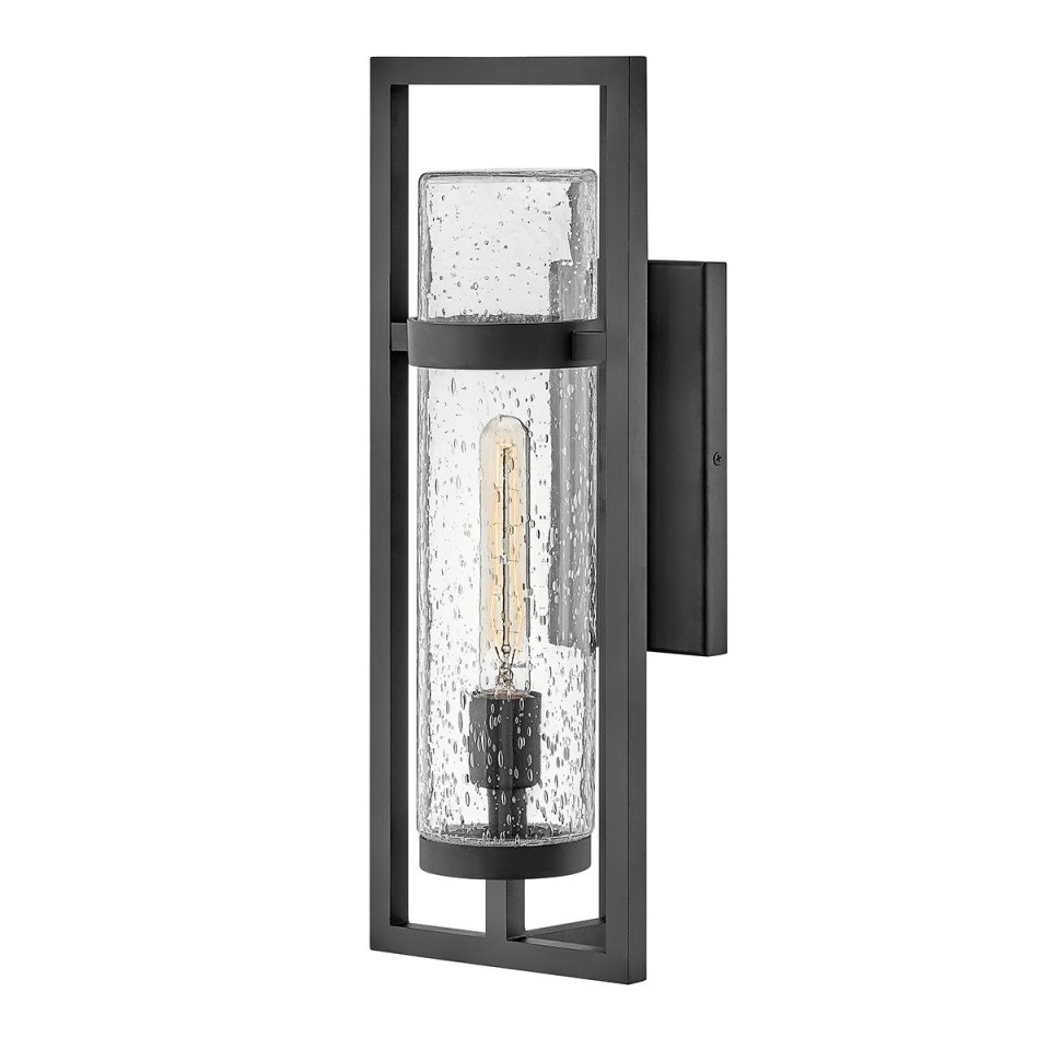 Cordillera 1-Lt Outdoor Wall Light Black/Clear 50.8cm IP44