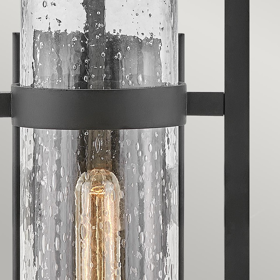 Cordillera 1-Lt Outdoor Wall Light Black/Clear 50.8cm IP44