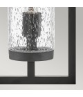 Cordillera 1-Lt Outdoor Wall Light Black/Clear 50.8cm IP44