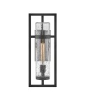 Cordillera 1-Lt Outdoor Wall Light Black/Clear 50.8cm IP44