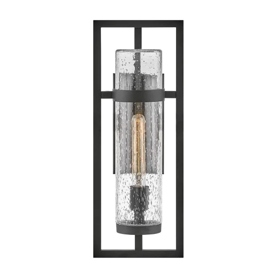 Cordillera 1-Lt utomhus vägglampa svart/klar 50,8 cm IP44