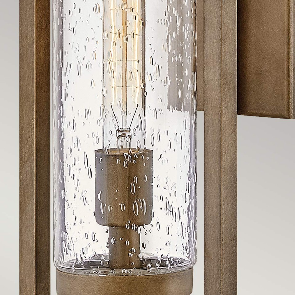 Cordillera 1-Lt utomhusvägglampa bränd brons/klar 50,8cm IP44