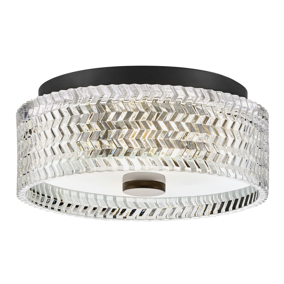 Elle 2-lt small flush ceiling light black 30.5 cm Hinkley Lighting Elle 2-lt small flush ceiling light black 30.5 cm