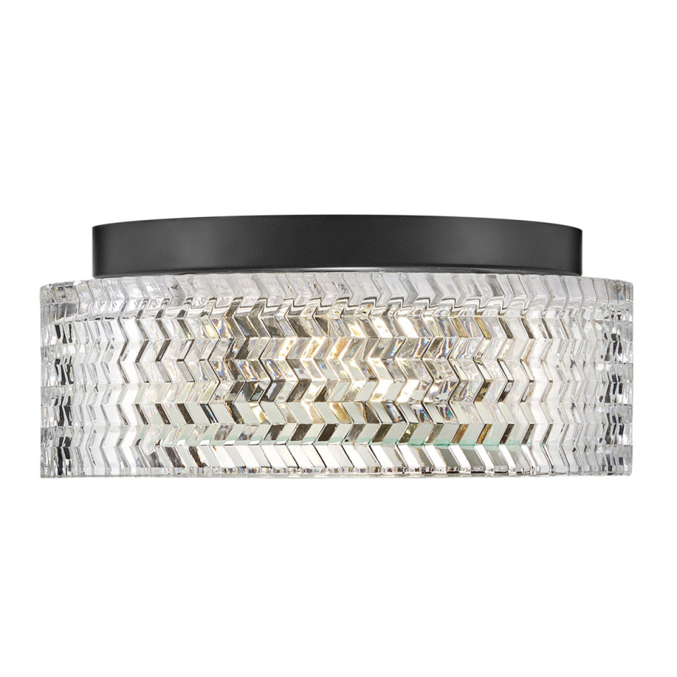 Elle 2-lt small flush ceiling light black 30.5 cm Hinkley Lighting Elle 2-lt small flush ceiling light black 30.5 cm