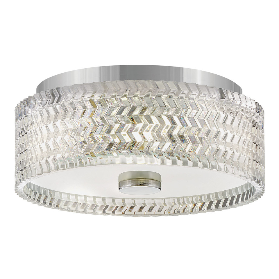Elle 2-lt small flush ceiling light chrome 30.5 cm Hinkley Lighting Elle 2-lt small flush ceiling light chrome 30.5 cm