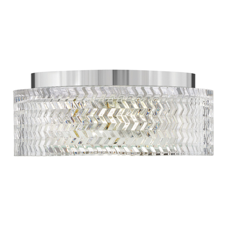 Elle 2-lt small flush ceiling light chrome 30.5 cm Hinkley Lighting Elle 2-lt small flush ceiling light chrome 30.5 cm