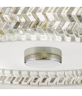 Elle 2-lt small flush ceiling light chrome 30.5 cm Hinkley Lighting Elle 2-lt small flush ceiling light chrome 30.5 cm