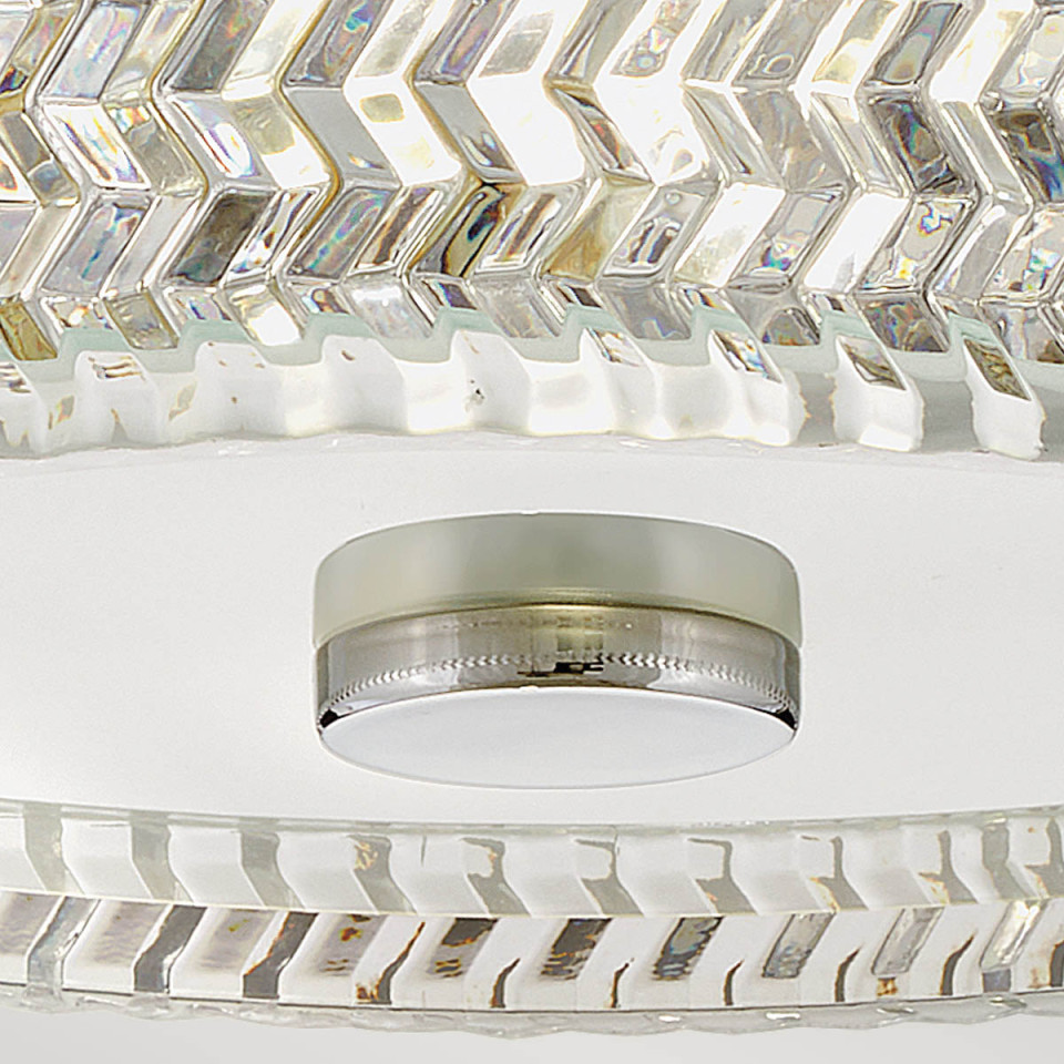 Elle 2-lt small flush ceiling light chrome 30.5 cm Hinkley Lighting Elle 2-lt small flush ceiling light chrome 30.5 cm