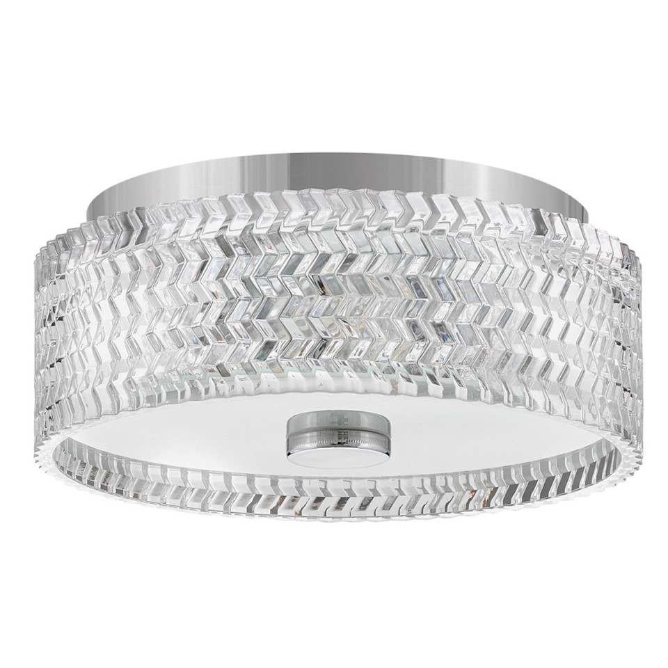Elle 2-lt small flush ceiling light chrome 30.5 cm Hinkley Lighting Elle 2-lt small flush ceiling light chrome 30.5 cm