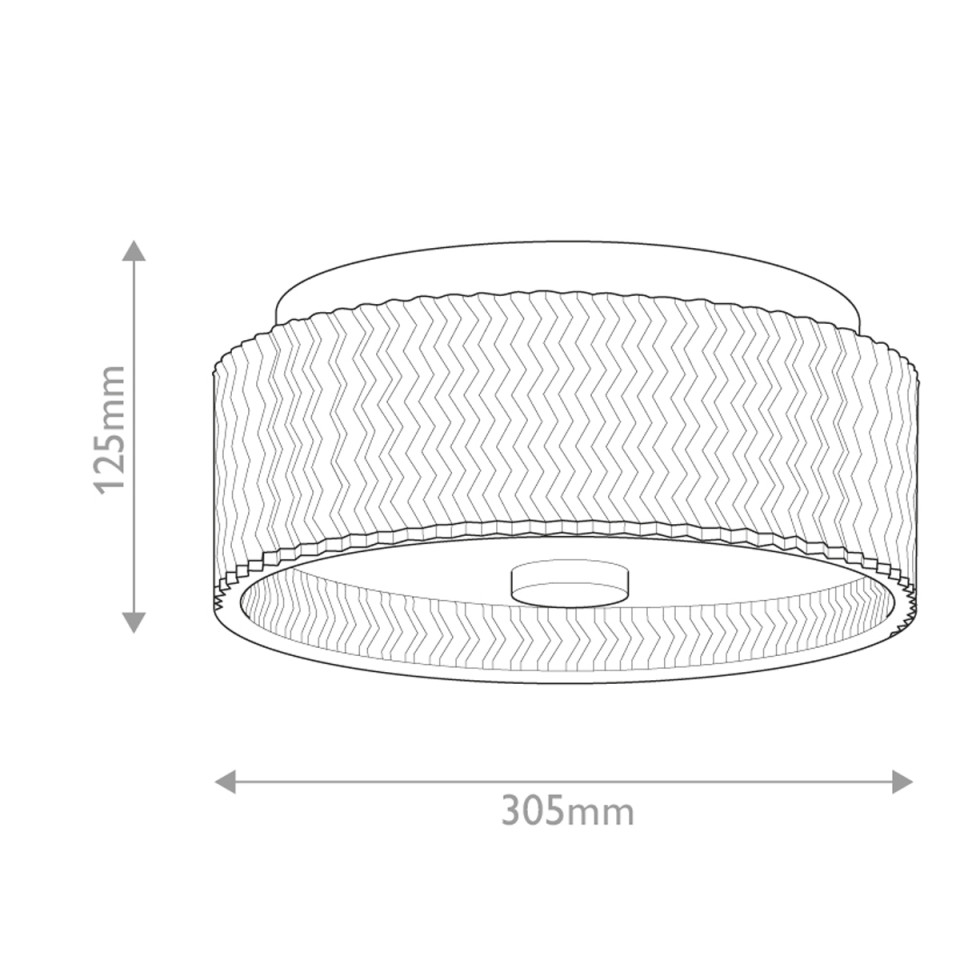 Elle 2-lt small flush ceiling light chrome 30.5 cm Hinkley Lighting Elle 2-lt small flush ceiling light chrome 30.5 cm