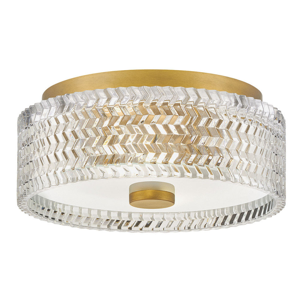 Elle 2-lt small flush ceiling light heritage brass 30.5 cm Hinkley Lighting Elle 2-lt small flush ceiling light heritage brass 30.5 cm