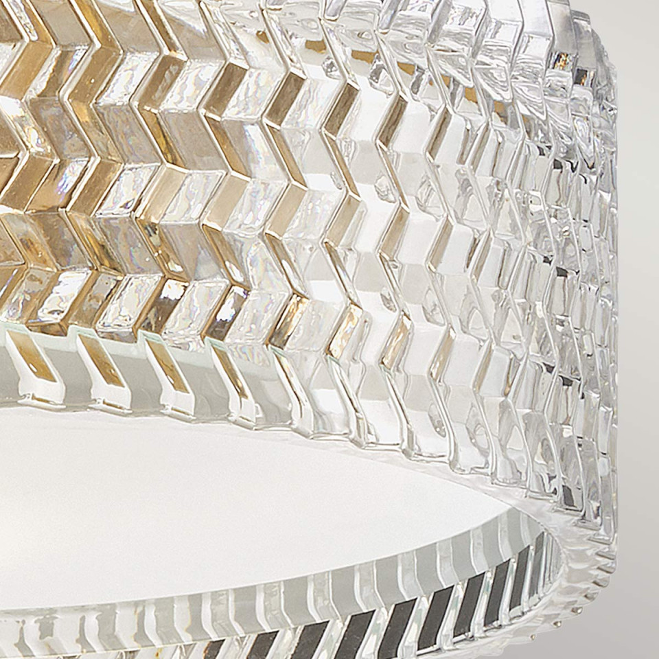 Elle 2-lt small flush ceiling light heritage brass 30.5 cm Hinkley Lighting Elle 2-lt small flush ceiling light heritage brass 30.5 cm