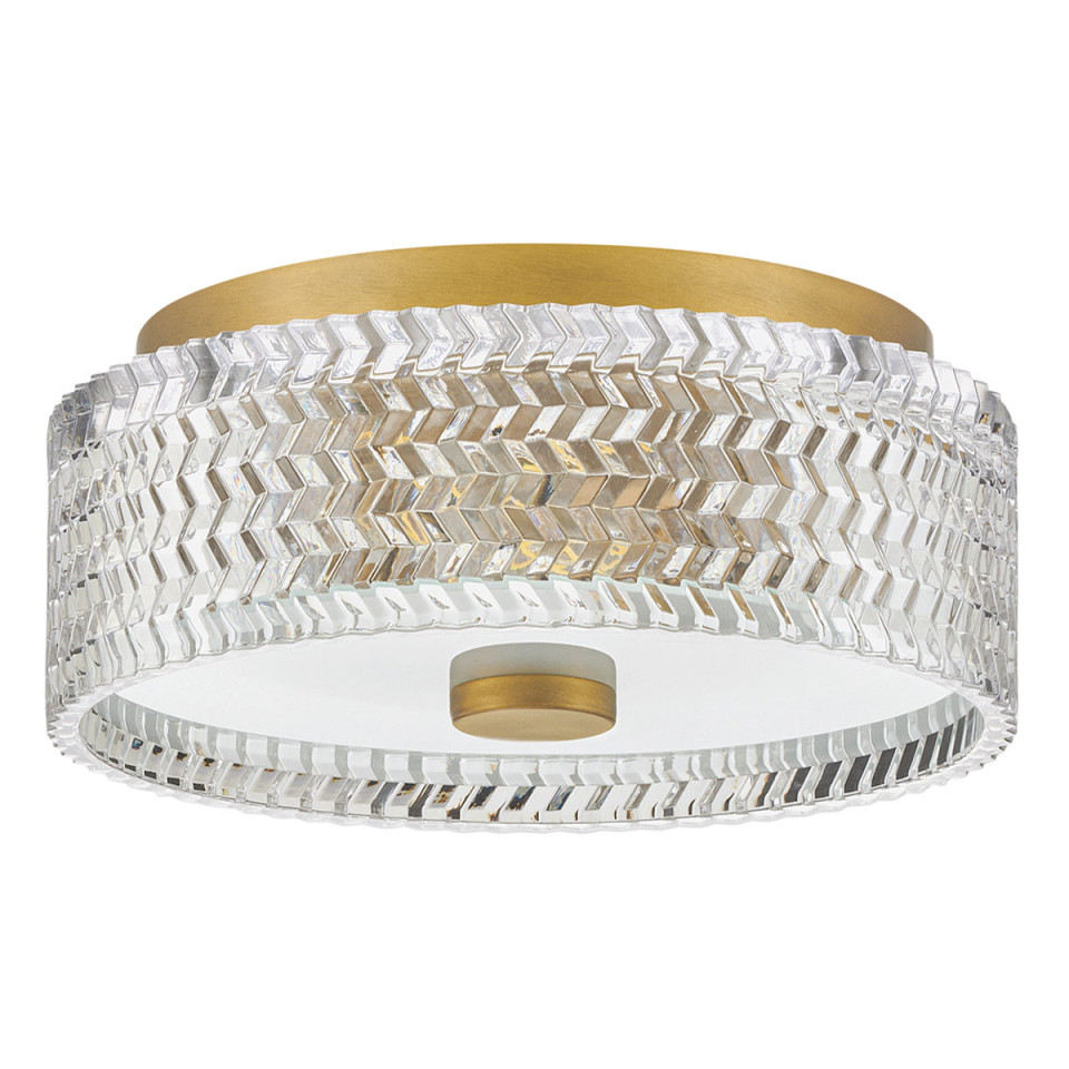 Elle 2-lt small flush ceiling light heritage brass 30.5 cm Hinkley Lighting Elle 2-lt small flush ceiling light heritage brass 30.5 cm