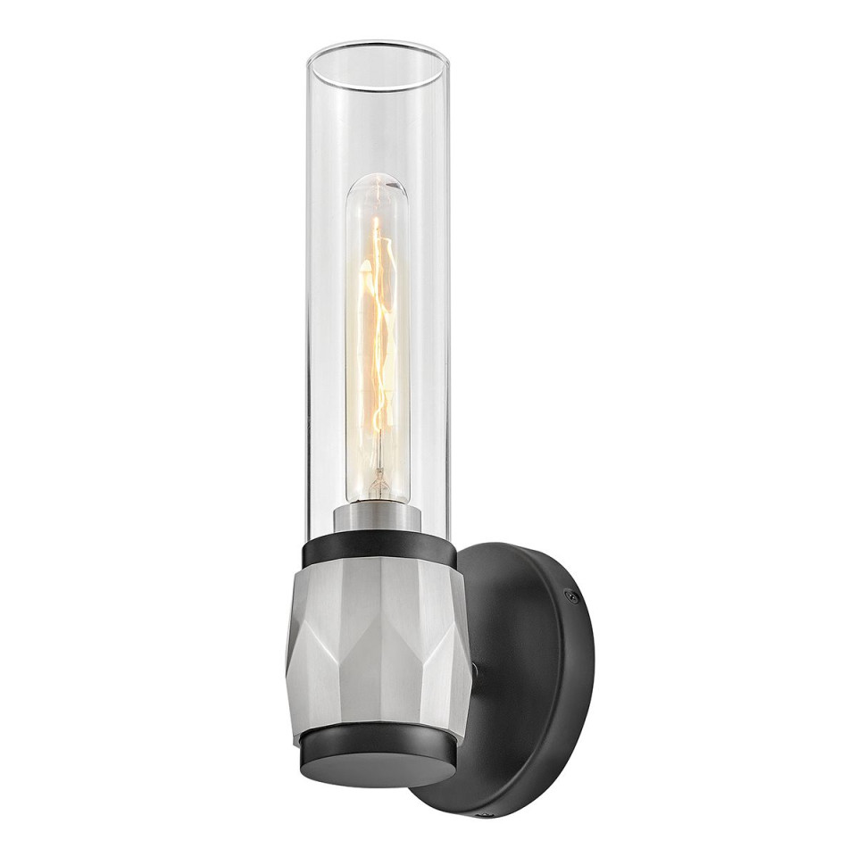 Ellison 1-ljus vägglampa svart/borstad nickel 34,6 cm Hinkley Lighting Ellison 1-ljus vägglampa svart/borstad nickel 34,6 cm